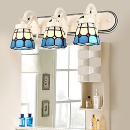 Apliques de pared con luz empotrada con pintura rústica tipo cabaña