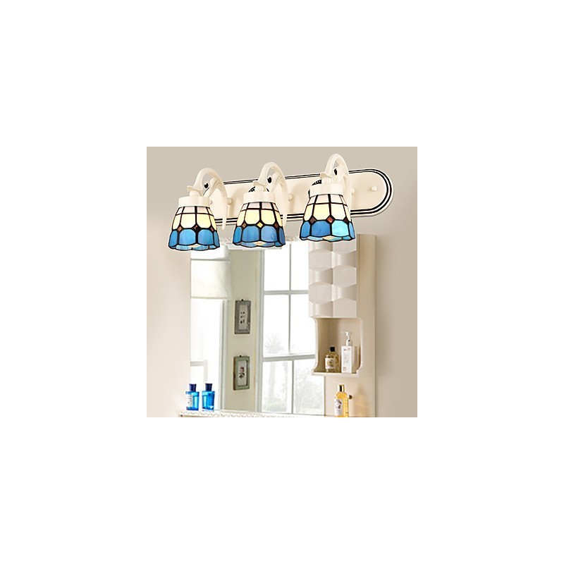 Apliques de pared con luz empotrada con pintura rústica tipo cabaña