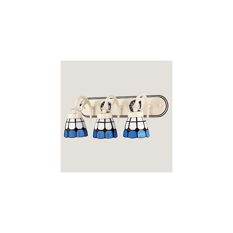 Apliques de pared con luz empotrada con pintura rústica tipo cabaña