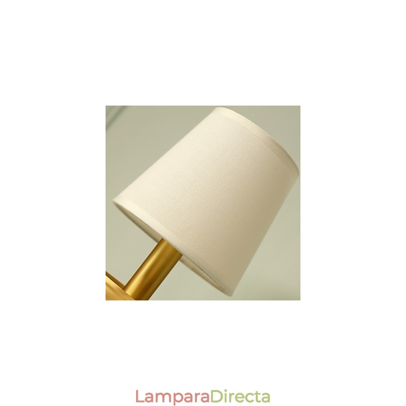 Aplique de pared de latón clásico, tradicional y de estilo campestre, ideal para iluminar desde arriba en estilo mini.