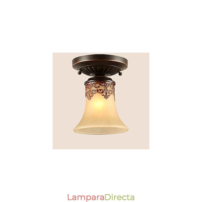 Lámpara colgante de araña, tradicional, clásica, rústica, estilo cabaña, vintage, retro, para comedor.