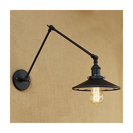Lámpara de pared con luz ambiental de brazo oscilante con pintura retro campestre Lámpara de pared con luz ambiental de brazo oscilante con pintura retro campestre
