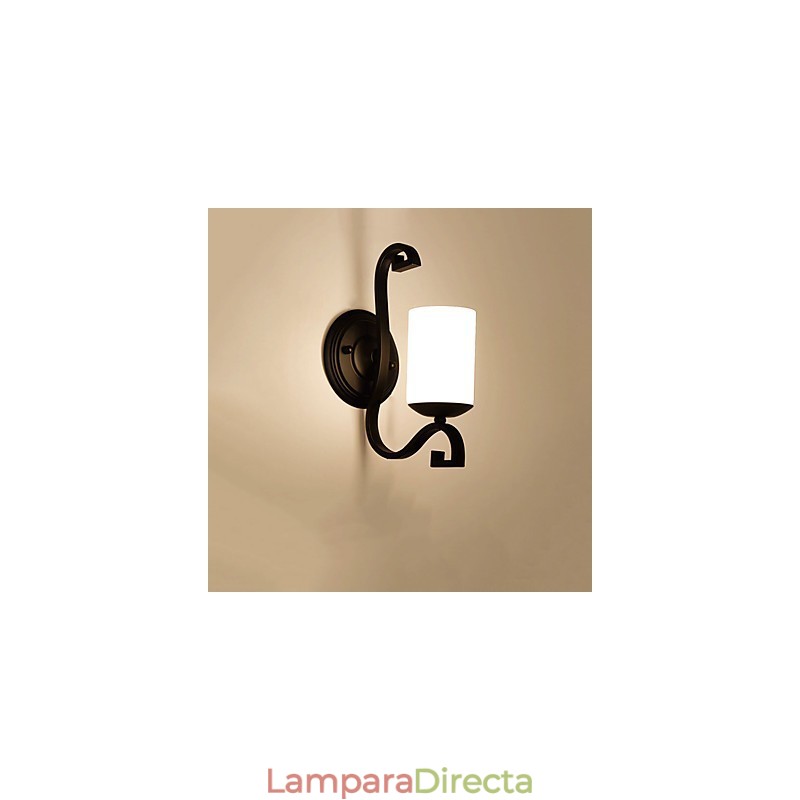 Pintura contemporánea moderna para apliques de pared con luz ambiental.
