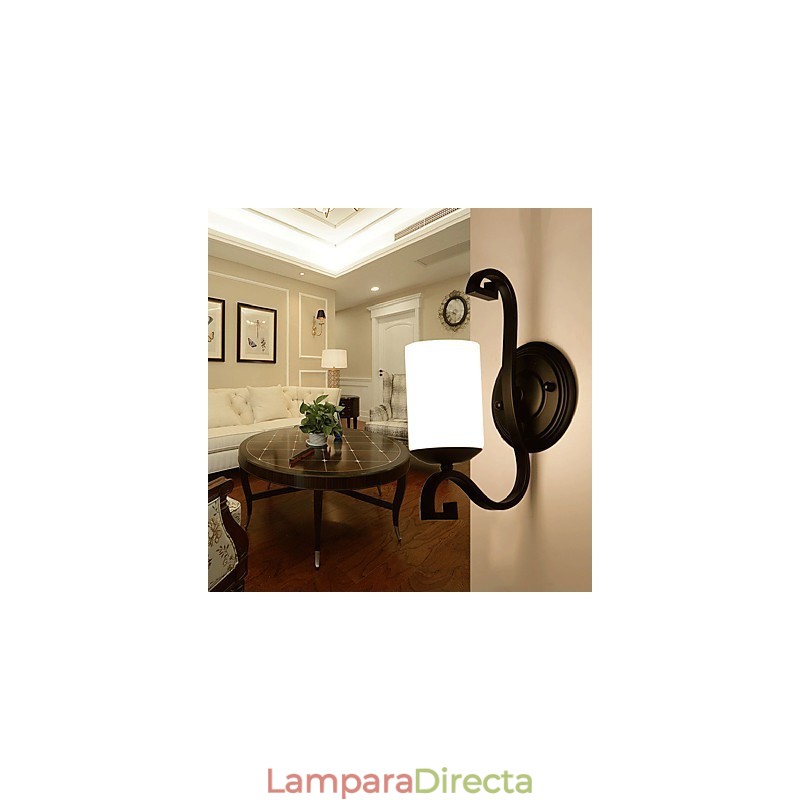 Pintura contemporánea moderna para apliques de pared con luz ambiental.