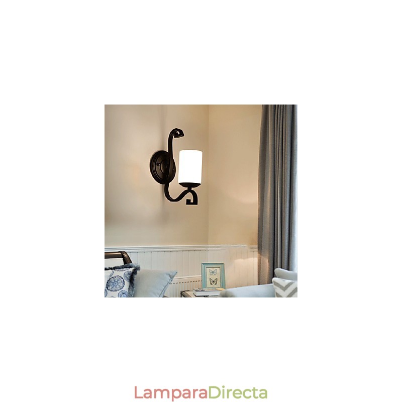 Pintura contemporánea moderna para apliques de pared con luz ambiental.