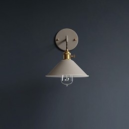 Lámpara de pared con bombillas industriales de tamaño pequeño, estilo vintage retro, de metal, para pasillo