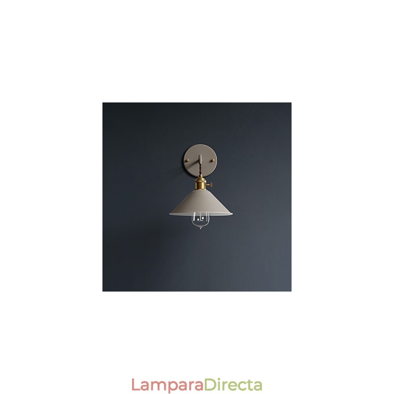 Lámpara de pared con bombillas industriales de tamaño pequeño, estilo vintage retro, de metal, para pasillo