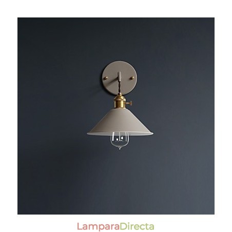 Lámpara de pared con bombillas industriales de tamaño pequeño, estilo vintage retro, de metal, para pasillo Lámpara de pared con bombillas industriales de tamaño pequeño, estilo vintage retro, de metal, para pasillo