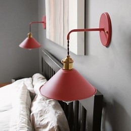 Lámpara de pared con bombillas industriales de tamaño pequeño, estilo vintage retro, de metal, para pasillo