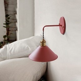 Lámpara de pared con bombillas industriales de tamaño pequeño, estilo vintage retro, de metal, para pasillo