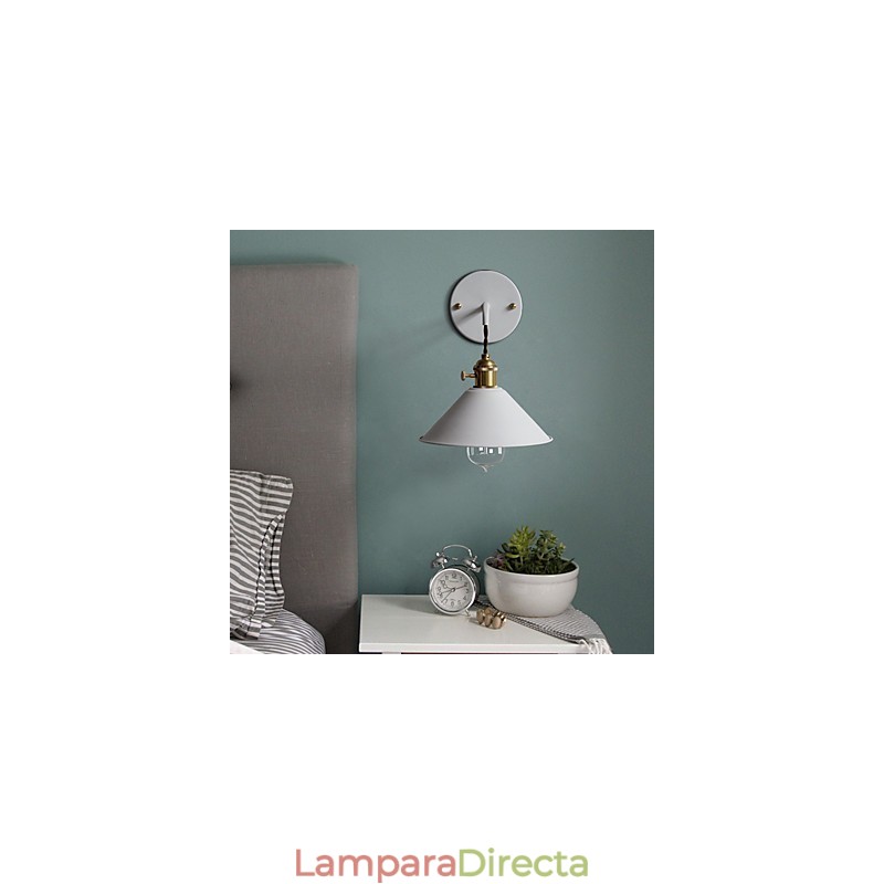 Lámpara de pared con bombillas industriales de tamaño pequeño, estilo vintage retro, de metal, para pasillo