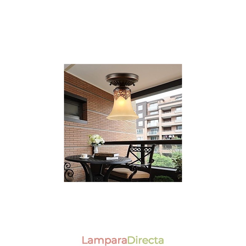 Lámpara colgante de araña, tradicional, clásica, rústica, estilo cabaña, vintage, retro, para comedor.