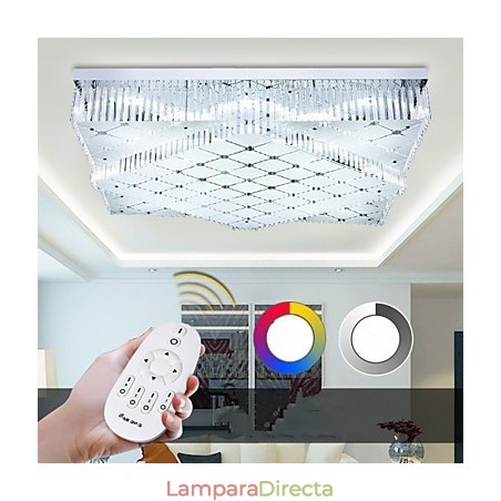 Lámpara de techo de cristal moderna y contemporánea de metal Lámpara de techo de cristal moderna y contemporánea de metal