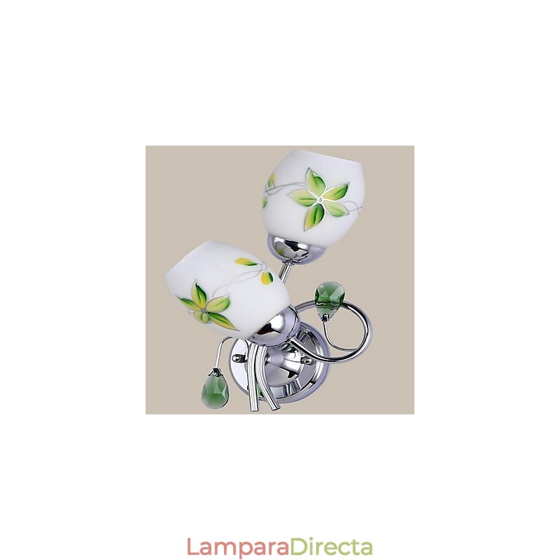 Otra característica simple para apliques de pared con luz ambiental de cristal