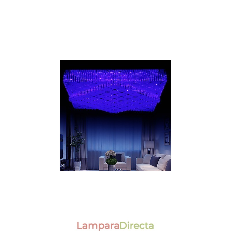 Lámpara de techo de cristal moderna y contemporánea de metal