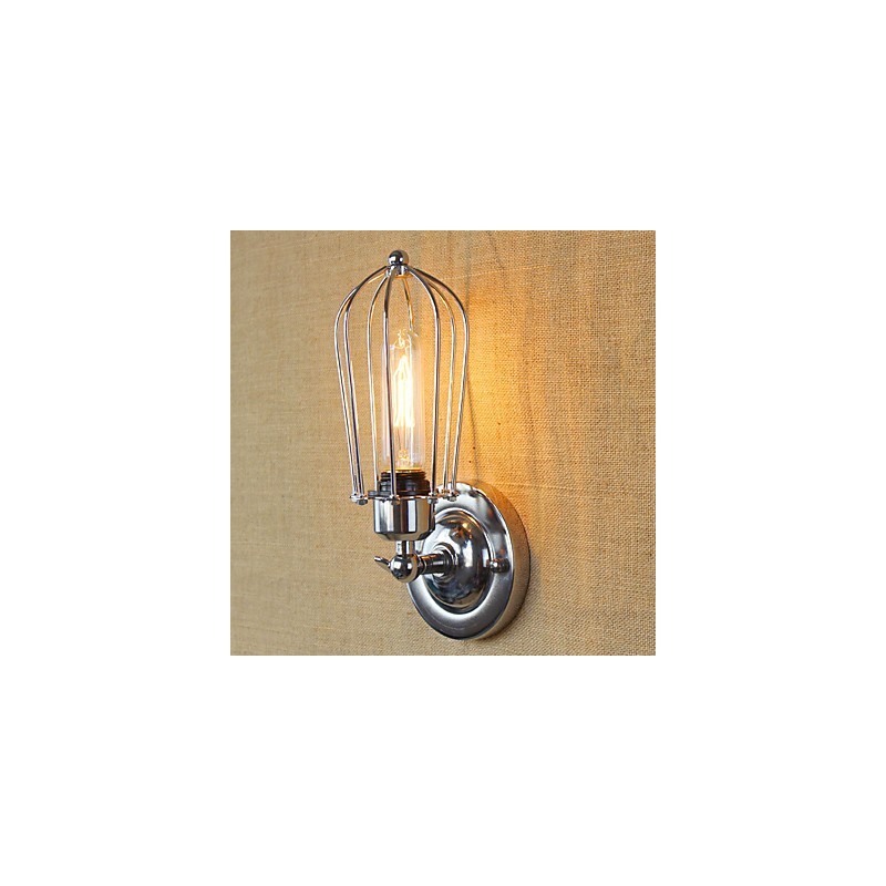 Apliques de pared con luz ambiental estilo mini, estilo retro campestre, con galvanoplastia, sencillos y vintage.
