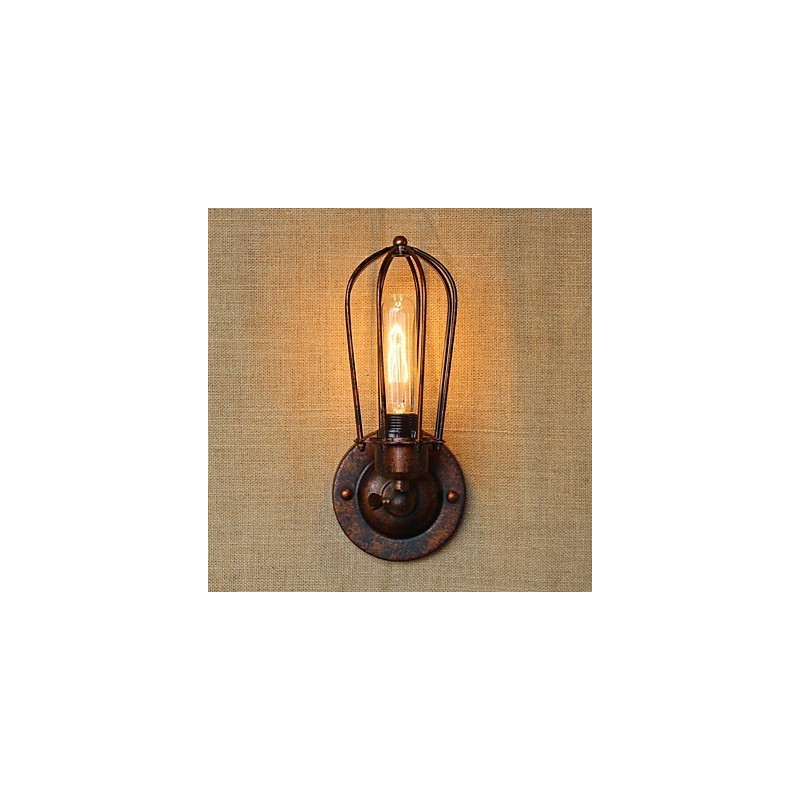 Apliques de pared con luz ambiental estilo mini, estilo retro campestre, con galvanoplastia, sencillos y vintage.