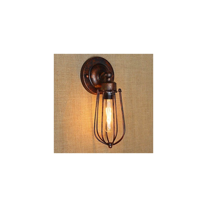 Apliques de pared con luz ambiental estilo mini, estilo retro campestre, con galvanoplastia, sencillos y vintage.