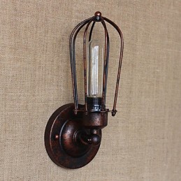 Apliques de pared con luz ambiental estilo mini, estilo retro campestre, con galvanoplastia, sencillos y vintage.