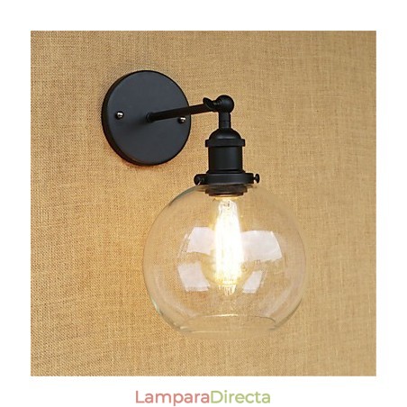 Apliques de pared con luz ambiental y protección ocular de estilo mini con pintura retro campestre Apliques de pared con luz ambiental y protección ocular de estilo mini con pintura retro campestre