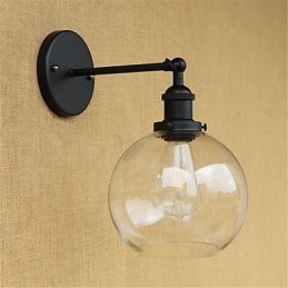 Apliques de pared con luz ambiental y protección ocular de estilo mini con pintura retro campestre