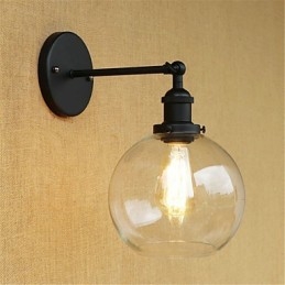 Apliques de pared con luz ambiental y protección ocular de estilo mini con pintura retro campestre