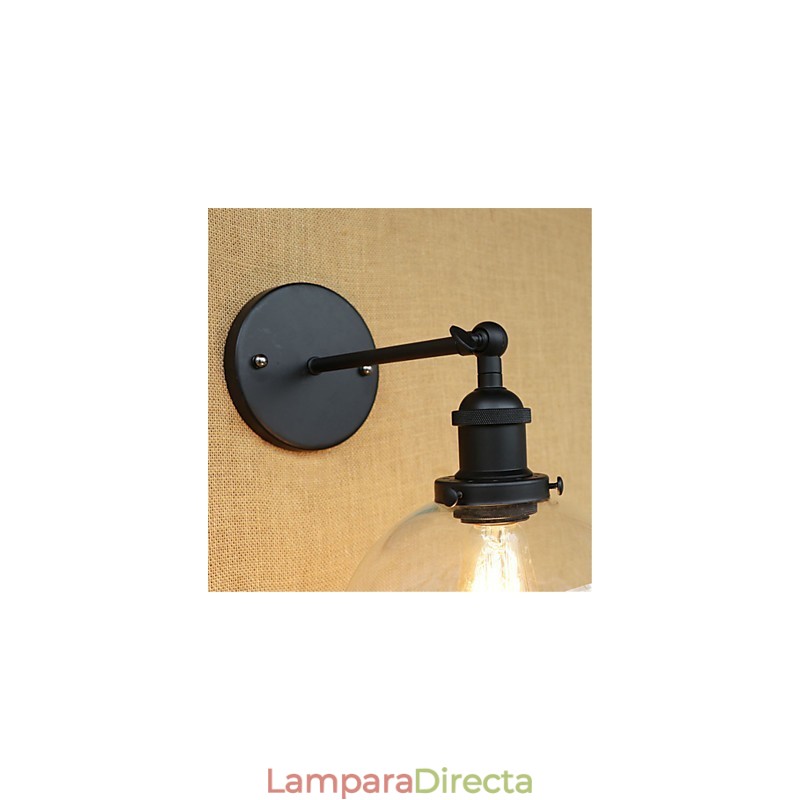 Apliques de pared con luz ambiental y protección ocular de estilo mini con pintura retro campestre