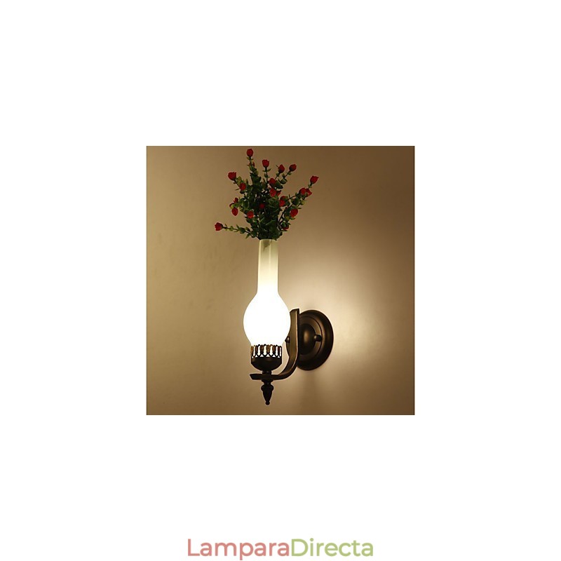 Pintura contemporánea moderna y contemporánea para apliques de pared con luz ambiental