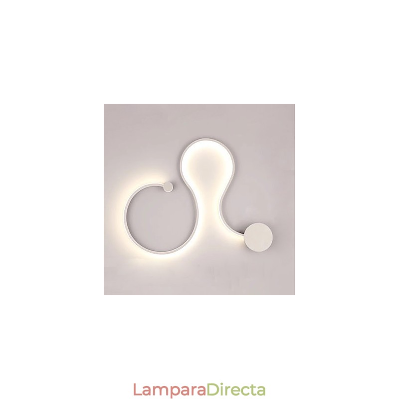 Pintura contemporánea moderna y contemporánea para apliques de pared con luz ambiental
