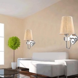 Apliques de pared modernos, contemporáneos, con iluminación ascendente y acabado galvanizado