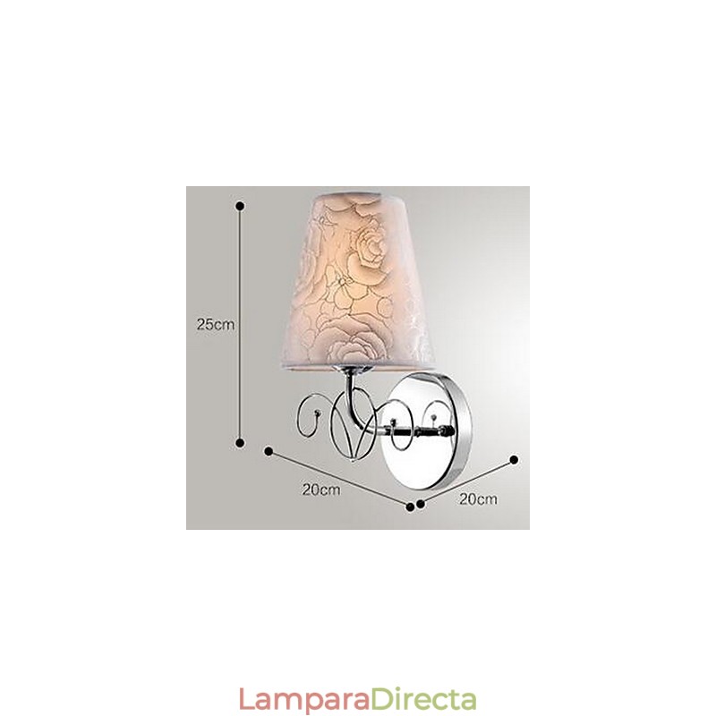 Apliques de pared modernos, contemporáneos, con iluminación ascendente y acabado galvanizado
