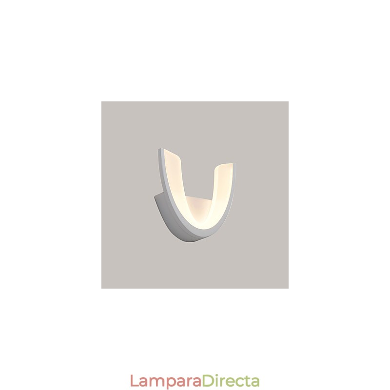 Pintura contemporánea moderna para apliques de pared con luz ambiental.