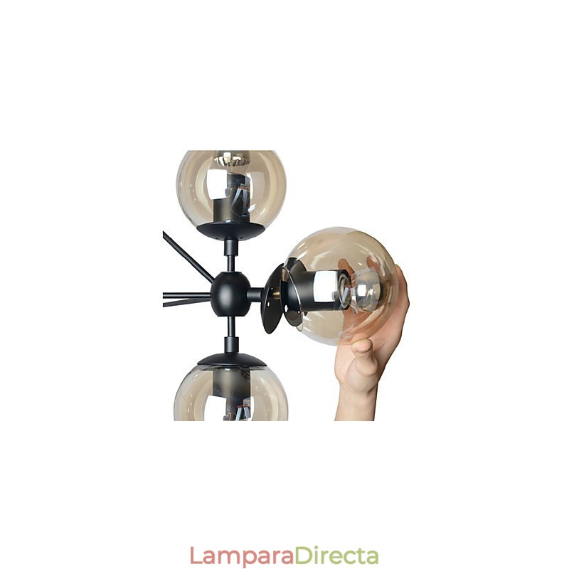 Lámpara de araña retro para sala de estar, exterior, garaje, metal.