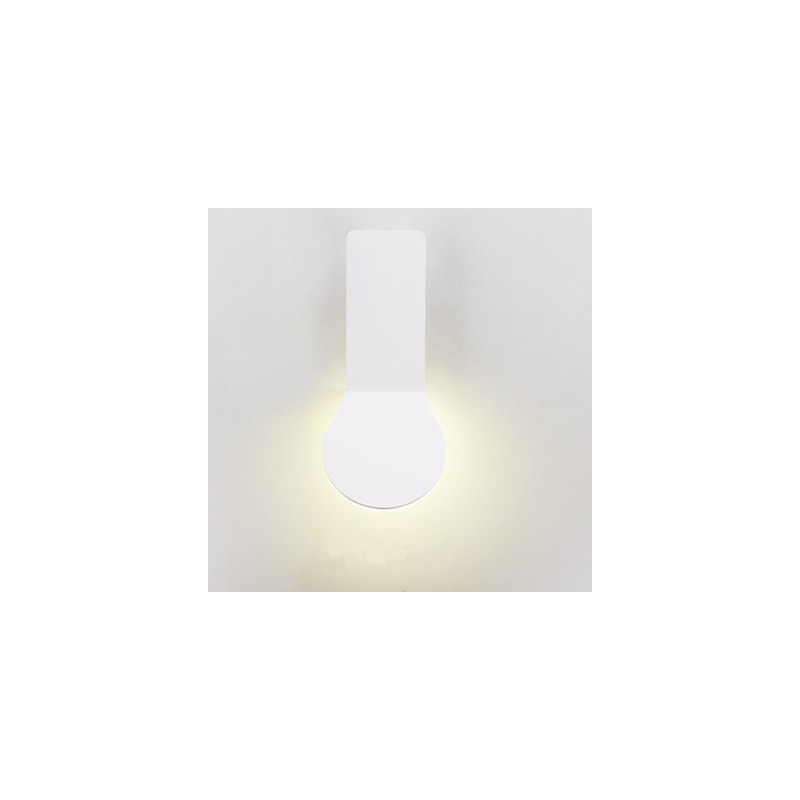 Función de pintura contemporánea moderna integrada para apliques de pared con luz descendente.