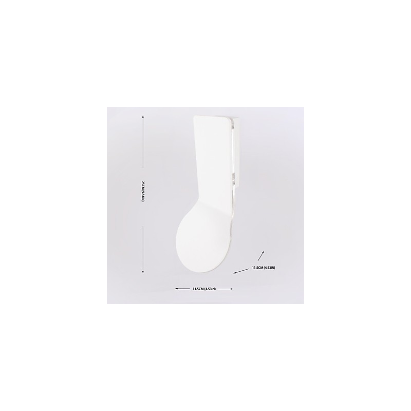 Función de pintura contemporánea moderna integrada para apliques de pared con luz descendente.