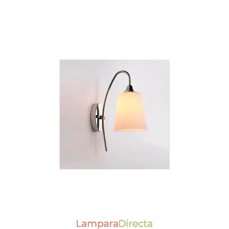 Lámpara de pared minimalista moderna de cristal para mesita de noche, pasillo o habitación de hotel.