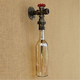 Lámpara de pared de agua ámbar con interruptor