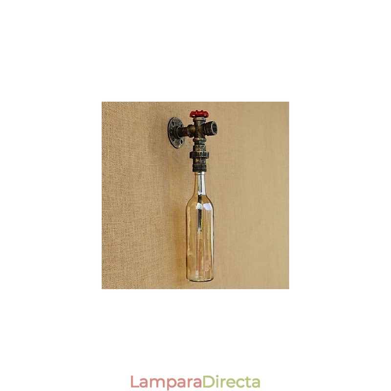 Lámpara de pared de agua ámbar con interruptor