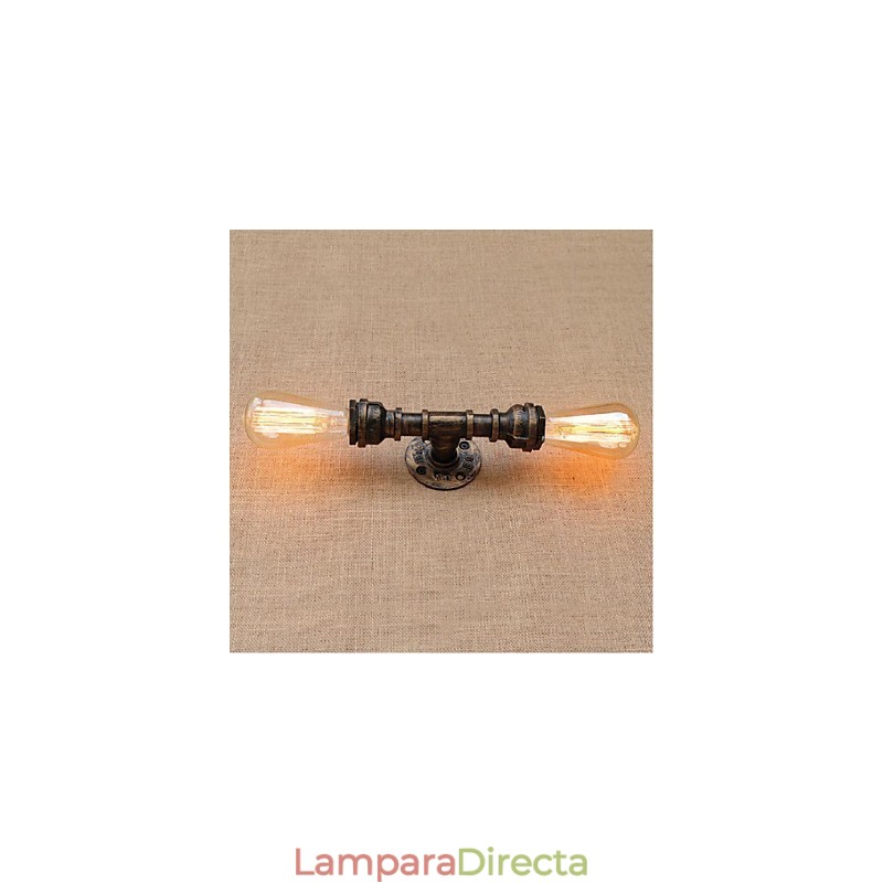 Lámpara de pared pequeña decorativa con pipa de agua sencilla y nostálgica