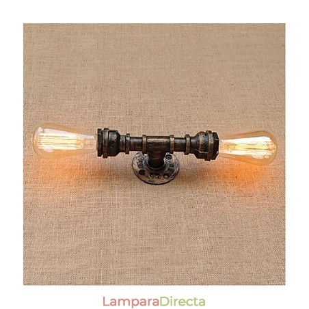 Lámpara de pared pequeña decorativa con pipa de agua sencilla y nostálgica Lámpara de pared pequeña decorativa con pipa de agua sencilla y nostálgica