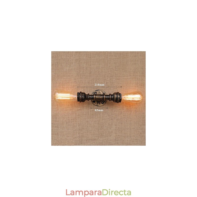 Lámpara de pared pequeña decorativa con pipa de agua sencilla y nostálgica