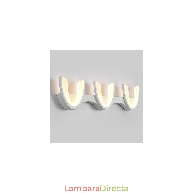 Pintura contemporánea moderna para apliques de pared con luz ambiental.