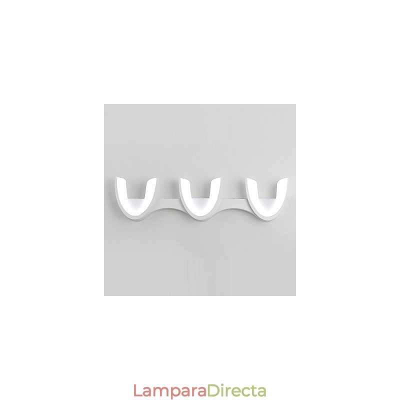 Pintura contemporánea moderna para apliques de pared con luz ambiental.