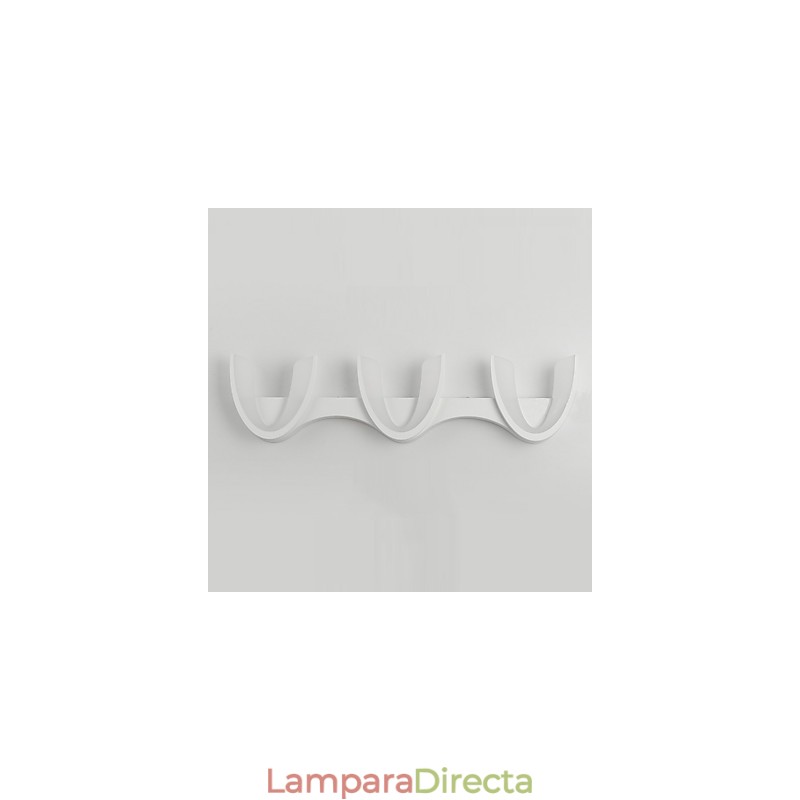 Pintura contemporánea moderna para apliques de pared con luz ambiental.