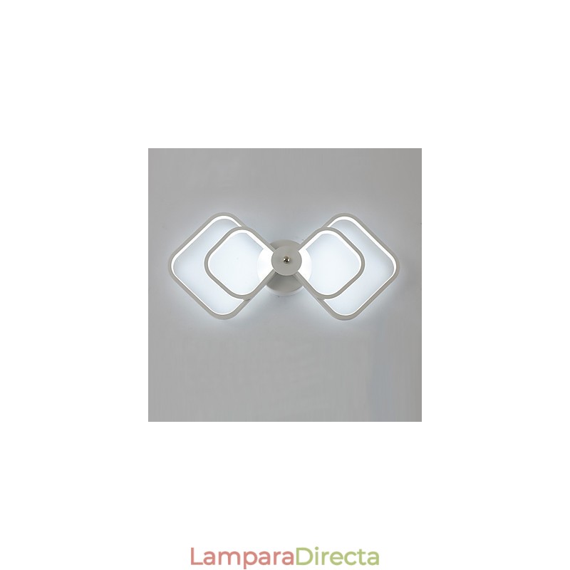 Lámpara de pared con función de pintura contemporánea moderna integrada para luz ambiental.