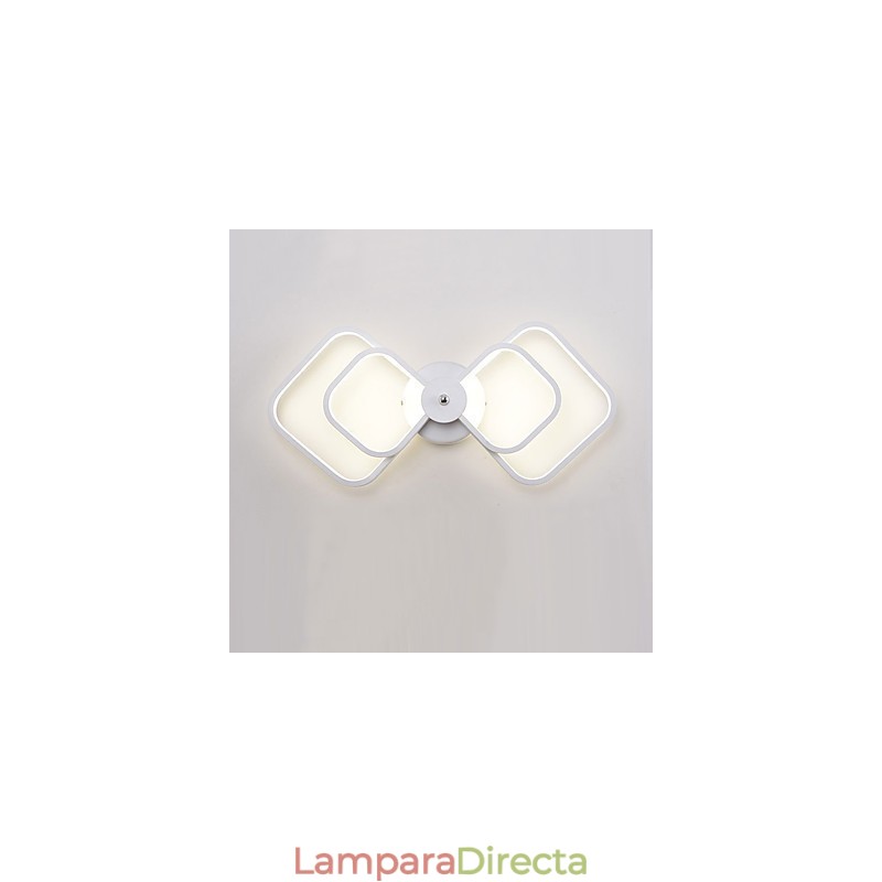 Lámpara de pared con función de pintura contemporánea moderna integrada para luz ambiental.