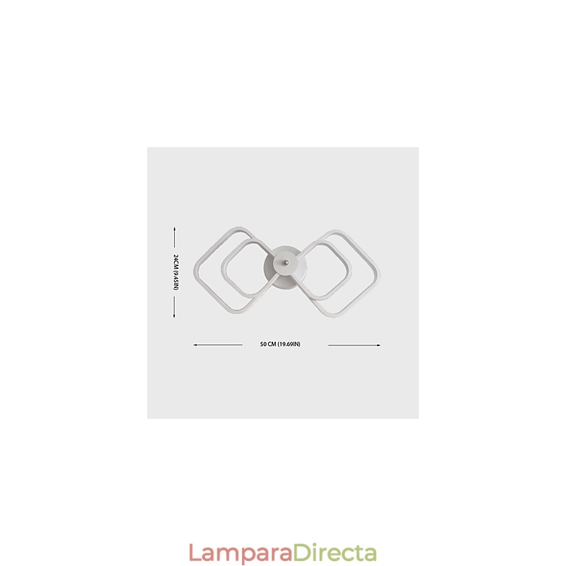 Lámpara de pared con función de pintura contemporánea moderna integrada para luz ambiental.