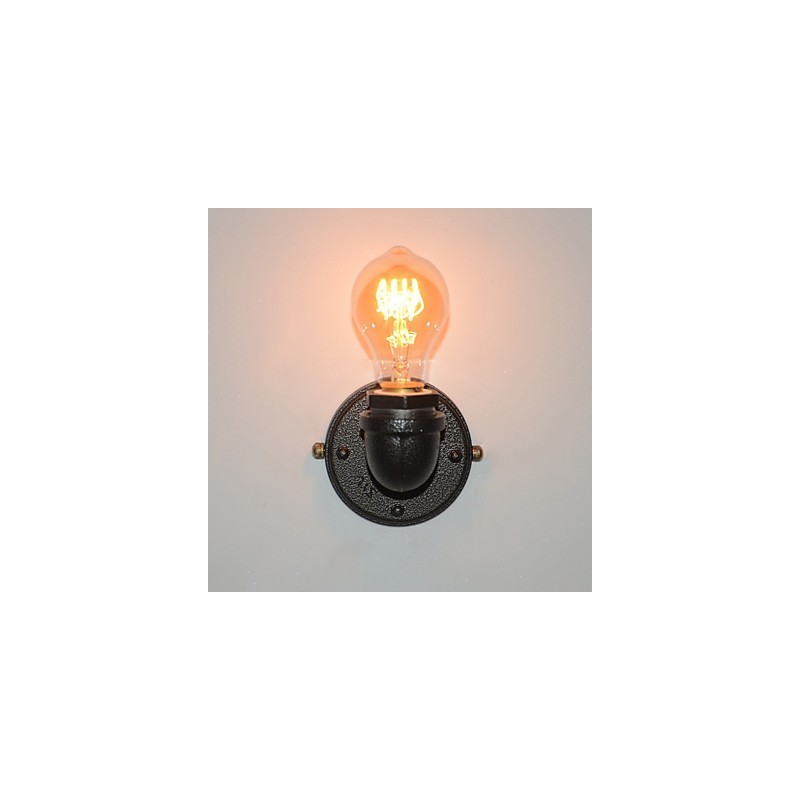 Lámpara de pared decorativa de tubo de hierro industrial retro simple