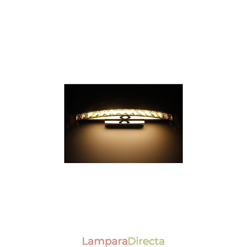 Iluminación de baño de pared de cristal contemporánea