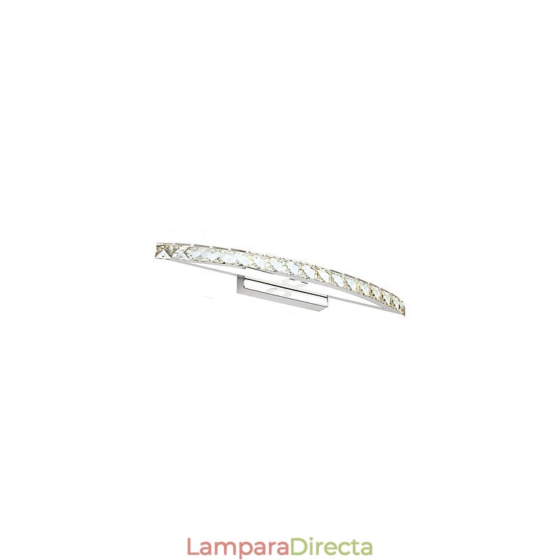 Iluminación de baño de pared de cristal contemporánea